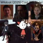 Wildcat (2025) Cast (My Style) | image tagged in wildcat 2025 cast my style,meme,memes,spoof cast,wildcat,characters | made w/ Imgflip meme maker