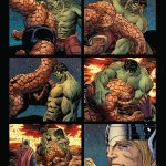 the thing punching hulk