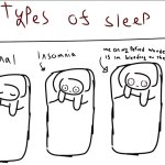 Types of sleep meme