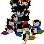 homestuck babies surrounding karkat