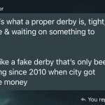 Man says United v City is a fake derby