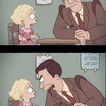 futurama little girl and man