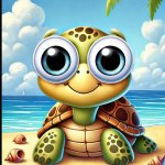 Googly turtle