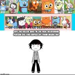 Bootleg joy | JEFF THE KILLER: BRO I'M THE REAL DELUSIONAL PERSON CUZ YOU COPIED JOY FROM INSIDE OUT | image tagged in bootleg joy | made w/ Imgflip meme maker