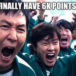 You do not care but whatever | I FINALLY HAVE 6K POINTS!!! | image tagged in gi hun and frontman | made w/ Imgflip meme maker