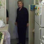 Clinton in kitchen