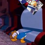 Donald Duck ducking to avoid a Death Battle meme meme