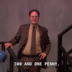 dwight schrute 1 penny