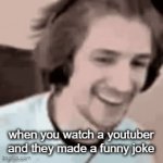 can't think of a title | when you watch a youtuber and they made a funny joke; then they say the F word | image tagged in gifs,meme | made w/ Imgflip video-to-gif maker