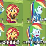Rainbow Dash and Sunset Shimmer