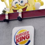 Inflatable SpongeBob Burger King