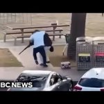 Australian Hero tackling shooter