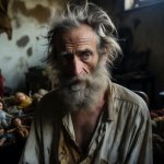 Insane Crazy elderly white man Mental Asylum MAGA