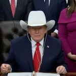Trump White Cowboy Hat