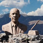 Mountain Sculptures of Barack Obama and an Autopen