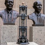 Jimmy Carter and Barack Obama Sculptures with Autopen