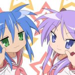 Konata and Kagami from Lucky Star