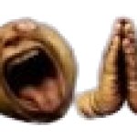 Realistic crying and praying emoji