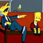 Mr burns laughing with bart