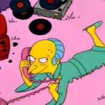 Mr burns on the phone
