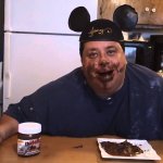 Joey’s Heart Attack Eat Nutella with Mickey Mouse Hat