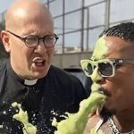 Priest exorcises Eros Luxor AI image meme