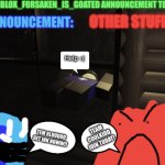 My announcement temp template