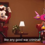 caine war criminal TADC meme