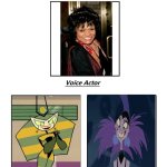 Eartha Kitt (R.I.P.) | image tagged in same voice actor,eartha kitt,my life as a teenage robot,emperor's new groove,nickelodeon,disney | made w/ Imgflip meme maker