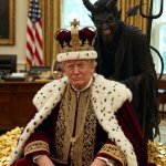 King Donald Trump Satan Mammon worship