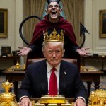 King Donald Trump Satan Mammon worship