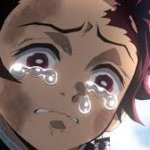 Tanjiro crying