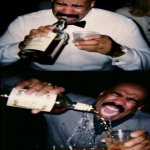 Steve Harvey drinking