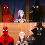 it can't be that easy it's that easy spiderverse