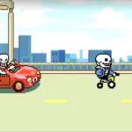 sans and papyrus car meme