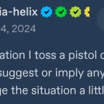 Toss a pistol template