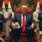 Donald Trump KKK Throne MAGA Republican