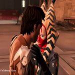 Master Bela Kiwiiks kisses Hero of Tython GIF Template