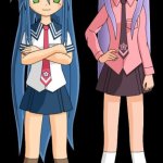 employee Konata and Kagami