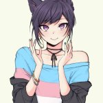 Cat trans girl praise