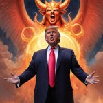 King Donald Trump Satan Mammon worship