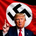 Donald Trump Nazi Flag Finger