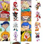 Sonic X Ed, Edd n Eddy Cast (includes final movie character)