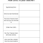 How Strict Is Your Teacher?