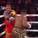 Jake Paul right before the knockout