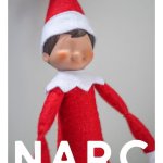 Eyeless NARC elf on a shelf