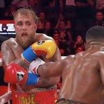 Jake Paul before getting knocked out by Anthony Joshua