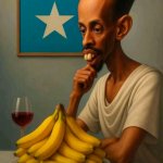 Somalian man thinking