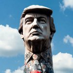 Donald Trump Phallic monument graffiti