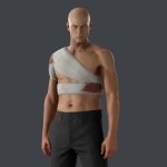 Agent 47 Gauze Suit